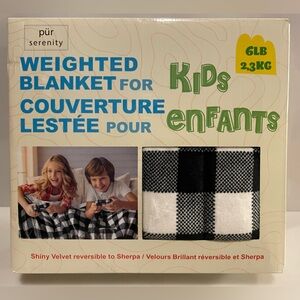 New Pur Serenity Kids Reversible 6lb Weighted Blanket NIB